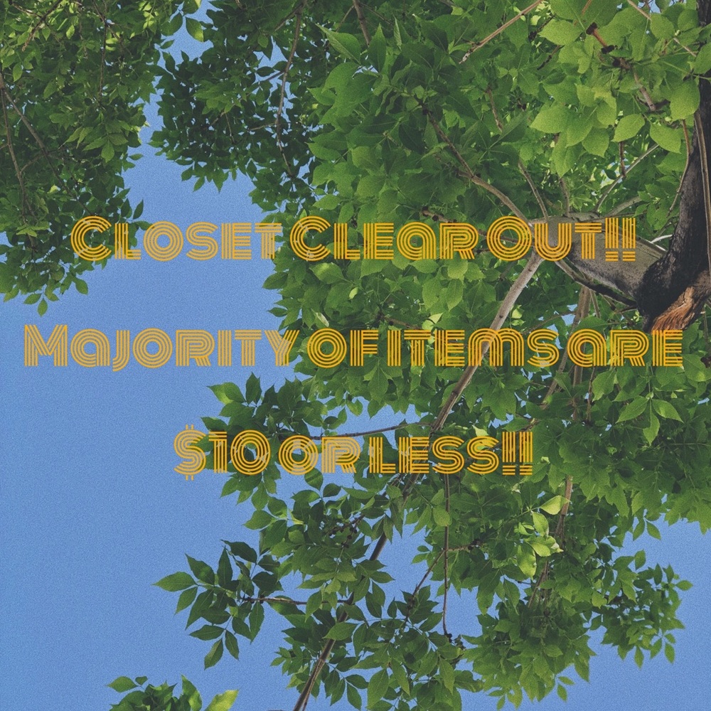 CLOSET SALE!!!🌞